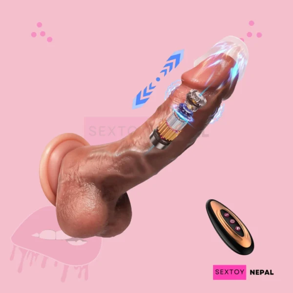 Realistic Thrusting + Vibrating Dildo (1)