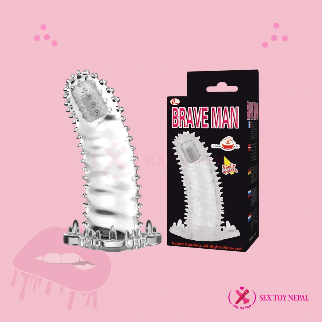 Brave Man Vibrating Sleeve Reusable condom